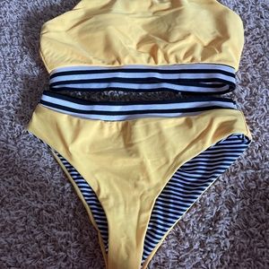 Yellow bikini